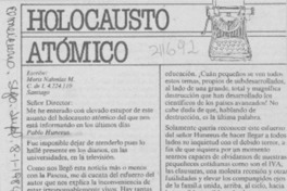 Holocausto atómico Holocausto atómico