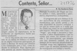 Contento, señor -- Contento, señor --