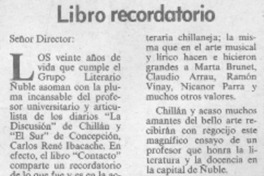 Libro recordatorio Libro recordatorio