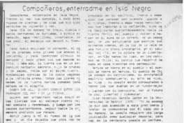 Compañeros, enterradme en Isla Negra  [artículo] Luis Campos Palma.