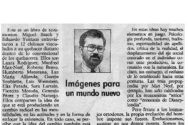 Imágenes para un nuevo mundo Imágenes para un nuevo mundo