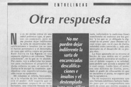 Otra respuesta  [artículo] Gonzalo Gontreras.