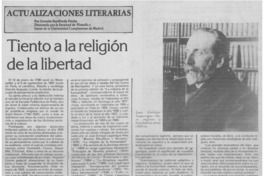 Tiento a la religión de la libertad Tiento a la religión de la libertad