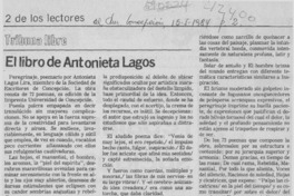 El libro de Antonieta Lagos El libro de Antonieta Lagos