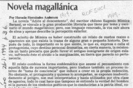 Novela magallánica  [artículo] Horacio Hernández Anderson.