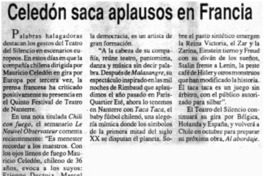 Celedón saca aplausos en Francia Celedón saca aplausos en Francia