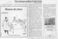 Un ensayo sobre Gabriela  [artículo] Marino Muñoz Lagos.