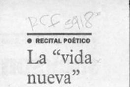 La "vida nueva" de Zurita  [artículo].