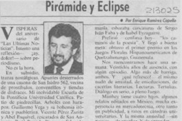Pirámide y eclipse Pirámide y eclipse