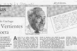 Otras vertientes del poeta  [artículo] B. B.