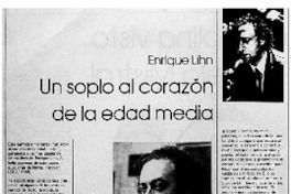 "Un soplo al corazón de la edad media"
