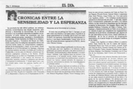 Crónicas entre la sensibilidad y la esperanza  [artículo] Arturo Volantines R.