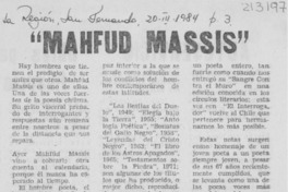 Mahfud Massis