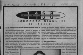 Humberto Giannini  [artículo] Felipe Ossandón.