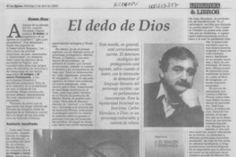 El dedo de Dios El dedo de Dios