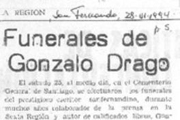 Funerales de Gonzalo Drago