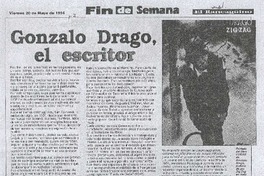 Gonzalo Drago, el escritor