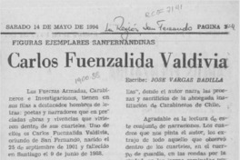 Carlos Fuenzalida Valdivia  [artículo] José Vargas Badilla.
