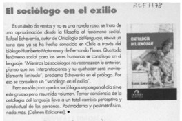 El Sociólogo en el exilio