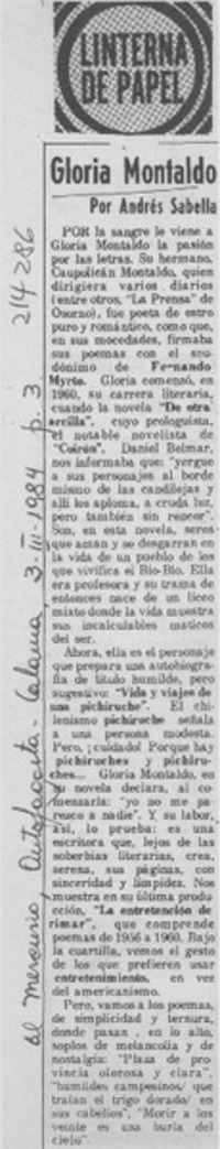 Gloria Montaldo