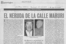El Neruda de la calle Maruri El Neruda de la calle Maruri