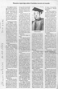 Nuestro reportaje sobre Cantalao recorre el mundo  [artículo].