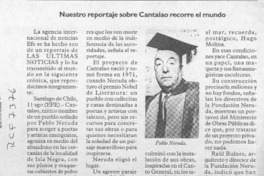 Nuestro reportaje sobre Cantalao recorre el mundo  [artículo].