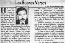 Los buenos versos Los buenos versos
