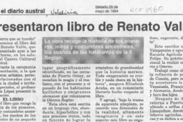 Presentaron libro de Renato Valín  [artículo].
