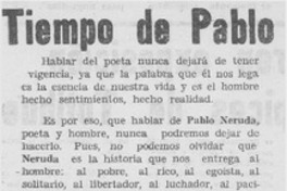 Tiempo de Pablo Tiempo de Pablo
