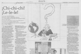 Chi-chi-chi! le-le-le! Chi-chi-chi! le-le-le!
