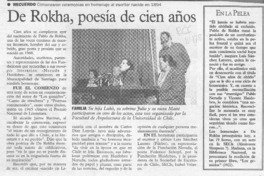 De Rokha, poesía de cien años De Rokha, poesía de cien años