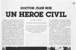 Doctor Juan Noé, un héroe civil Doctor Juan Noé, un héroe civil