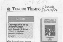 Cartografía de la modernidad  [artículo] Andrés Gómez.