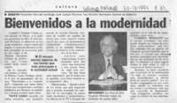 Bienvenidos a la modernidad