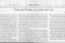 Gonzalo Rojas, un poeta del sur Gonzalo Rojas, un poeta del sur
