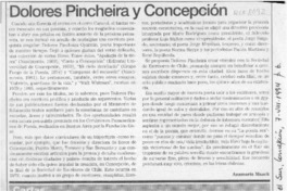 Dolores Pincheira y Concepción  [artículo] Anamaría Maack.