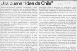 Una buena "idea de Chile"  [artículo] Sergio Ramón Fuentealba.