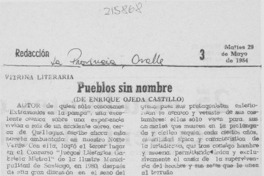 "Pueblos sin nombre" "Pueblos sin nombre"