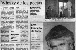 Whisky de los poetas Whisky de los poetas