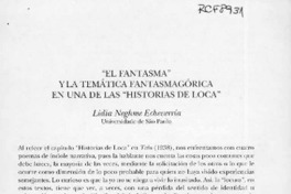 "El fantasma" y la temática fantasmagórica en una de la "Historias de loca"