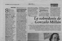 La sobredosis de Gonzalo Millán  [artículo] Faride Zerán.