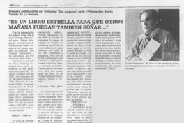 "Es un libro estrella para que otros mañana también puedan soñar -- "  [artículo] K. P.