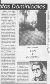 Ven y sígueme  [artículo].