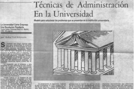 Técnicas de administración en la Universidad Técnicas de administración en la Universidad