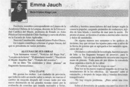 Emma Jauch  [artículo] María Cristina Aliaga Luna.