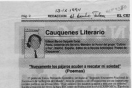Cauquenes literario  [artículo] Edison Marcel Salgado Galaz.