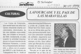 Lafourcade y el país de las maravillas  [artículo].