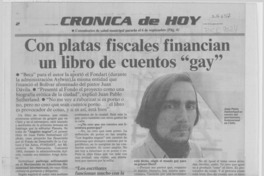 Con platas fiscales financian un libro de cuentos "gay"