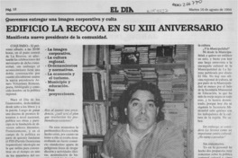 Edificio La Recova en su XIII aniversario Edificio La Recova en su XIII aniversario